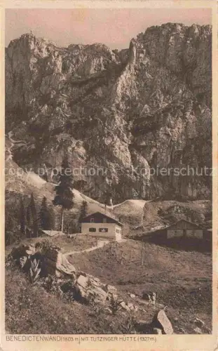 AK / Ansichtskarte Benedictenwand 1803m BAD ToeLZ bayern mit Tutzinger Huette