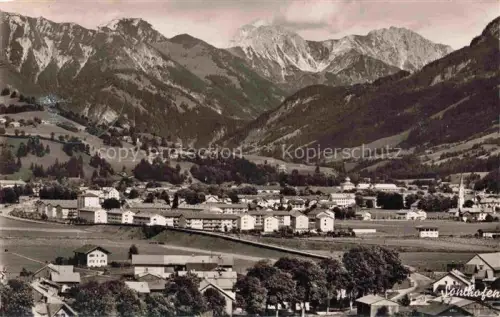 AK / Ansichtskarte Sonthofen Allgaeu Bayern mit Ponten Geishorn und Rauhhorn