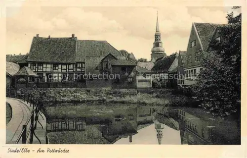 AK / Ansichtskarte Stade  Elbe Niedersachsen Am Pottwaerder