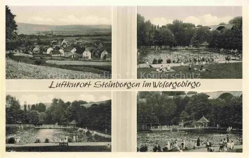 AK / Ansichtskarte Steinbergen Rinteln Niedersachsen Panorama Freibad