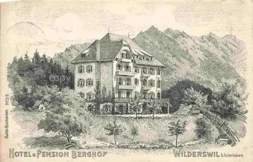 AK / Ansichtskarte Wilderswil Wilderswyl BE Hotel Pension Berghof