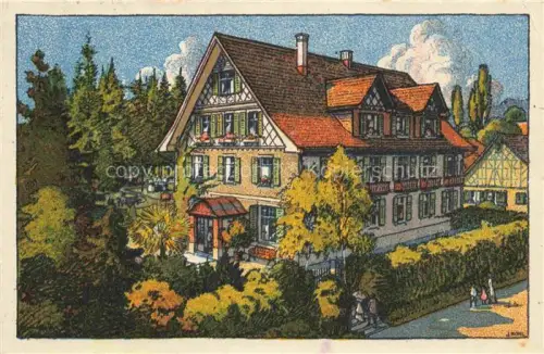 AK / Ansichtskarte Ermatingen Untersee TG Kurhaus Hotel Adler Dependance Landhaus