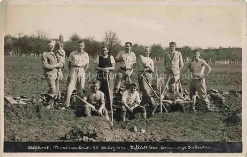 AK / Ansichtskarte Alfdorf Rems-Murr-Kreis BW Abschluss der Drainagearbeiten Arbeitseinsatz