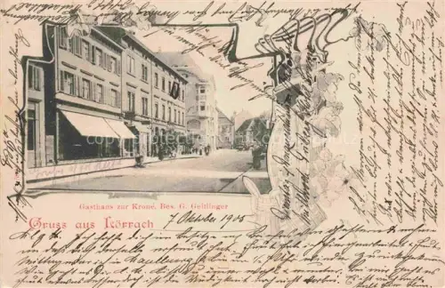 AK / Ansichtskarte LoeRRACH Baden BW Gasthaus zur Krone