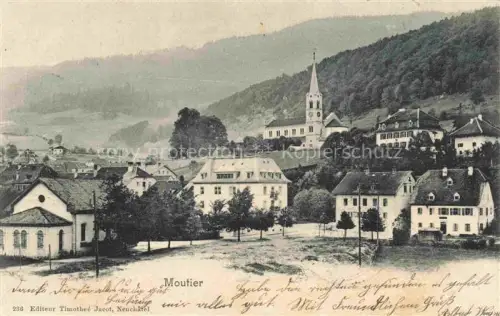 AK / Ansichtskarte Moutier BE Ortsansicht