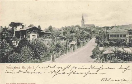 AK / Ansichtskarte BURGDORF BE Panorama Kirche