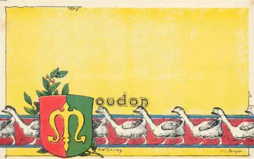 AK / Ansichtskarte Moudon VD Wappen