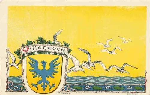 AK / Ansichtskarte Villeneuve  Lac Leman VD Wappen