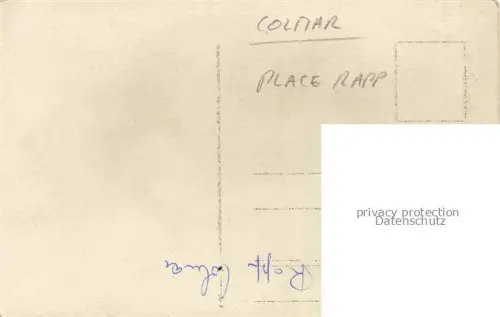 AK / Ansichtskarte COLMAR 68 Haut-Rhin Place Rapp