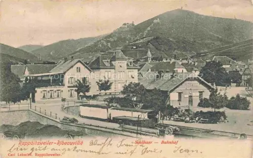 AK / Ansichtskarte Rappoltsweiler Elsass Ribeauville 68 Haut-Rhin Schloesser Bahnhof