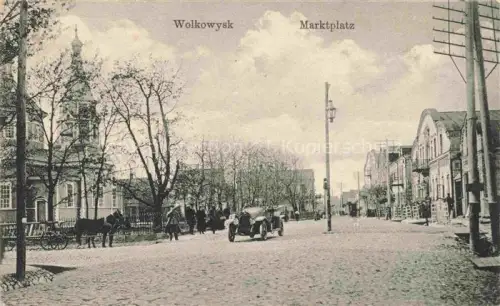 AK / Ansichtskarte Wolkowysk Waukawysk Belarus Marktplatz