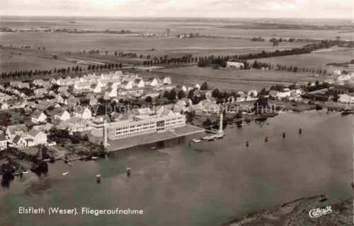 AK / Ansichtskarte Elsfleth Wesermarsch Niedersachsen Fliegeraufnahme
