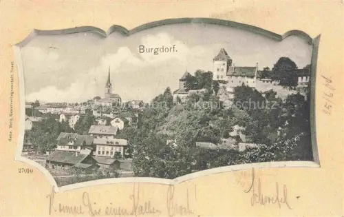 AK / Ansichtskarte BURGDORF BE Teilansicht mit Schloss und Kirche