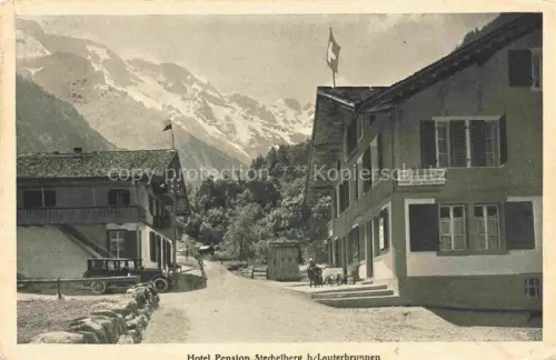 AK / Ansichtskarte Lauterbrunnen Interlaken BE Hotel Pension Stechelberg Berner Alpen