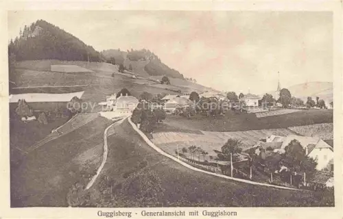 AK / Ansichtskarte Guggisberg Schwarzenburg BE Generalansicht mit Guggishorn
