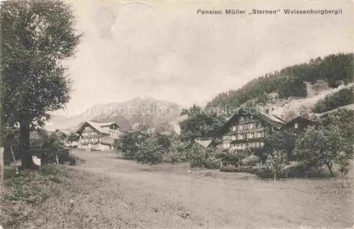 AK / Ansichtskarte Weissenburg Simmental BE Pension Mueller Sternen Weissenburgbergli