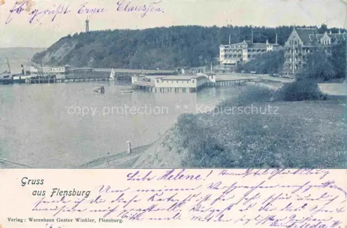 AK / Ansichtskarte FLENSBURG  Flensborg Schleswig-Holstein Partie am Hafen
