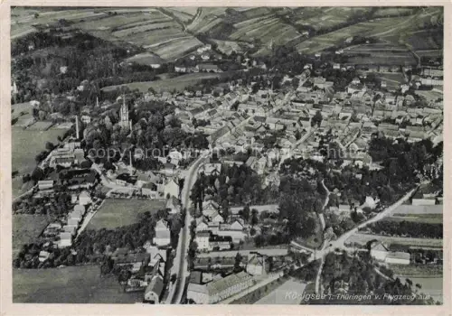 AK / Ansichtskarte Koenigsee Rudolstadt Thueringen Fliegeraufnahme