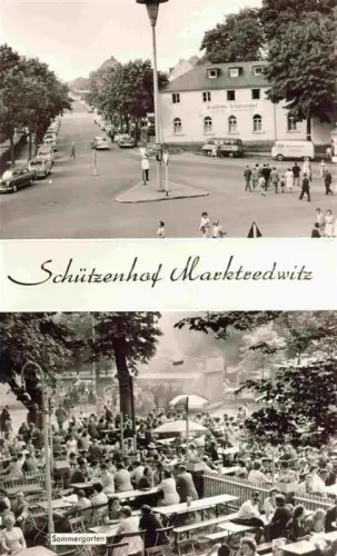 AK / Ansichtskarte Marktredwitz Markt-Redwitz Wunsiedel Bayern Gaststaette Schuetzenhof Sommergarten