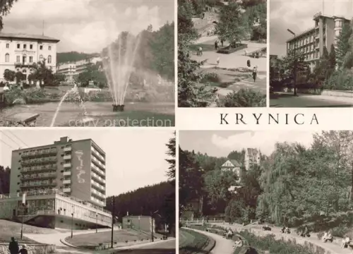AK / Ansichtskarte Krynica  Zdroj Kryniga Nowy Sacz PL Park Zdrowoy Sanatorium Patria Silesia 
