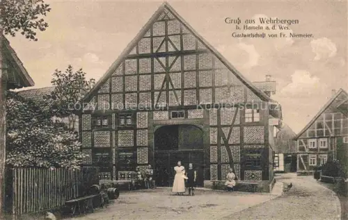 AK / Ansichtskarte Wehrbergen HAMELN Niedersachsen Gastwirtschft Niemeier