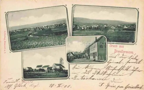 AK / Ansichtskarte Brendlorenzen Bad Neustadt Saale Bayern Panorama Kirche 