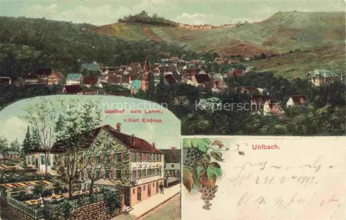 AK / Ansichtskarte Uhlbach STUTTGART BW Panorama Gasthof zum Lamm
