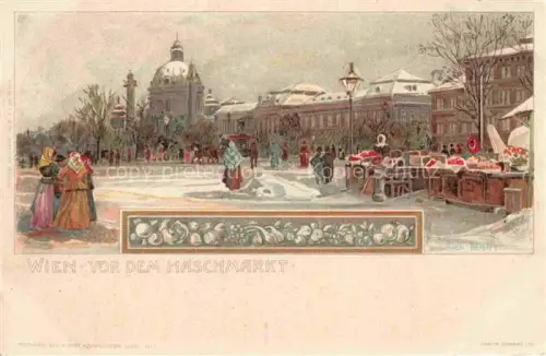 AK / Ansichtskarte WIEN AT Vor dem Naschmarkt
