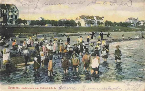AK / Ansichtskarte BREMEN  CITY Badeleben am Osterdeich