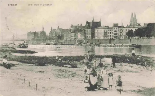 AK / Ansichtskarte BREMEN  CITY Blick vom Werder