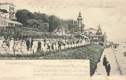 AK / Ansichtskarte HERINGSDORF  Ostseebad Usedom Promenade am Casino