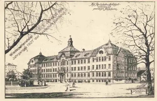 AK / Ansichtskarte LANDSHUT  Isar Kgl Realschule Landshut