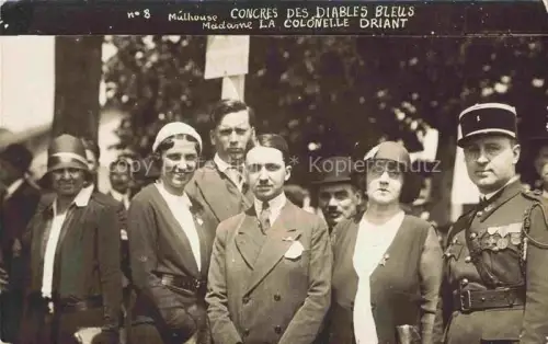 AK / Ansichtskarte MULHOUSE Muehlhausen 68 Haut-Rhin Congres des Diables Bleus Madame La Colonelle Driant