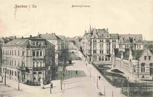 AK / Ansichtskarte ZWICKAU  Sachsen Bahnhofstrasse