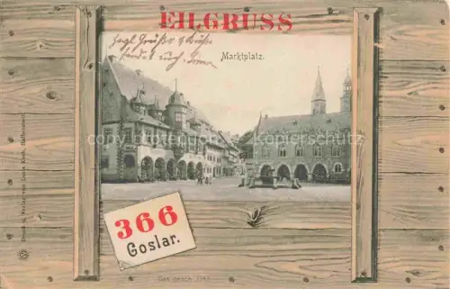 AK / Ansichtskarte GOSLAR Harz Niedersachsen Marktplatz