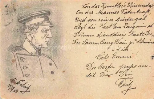 AK / Ansichtskarte BONN Rhein Grusskarte Maler Fritz Schultz