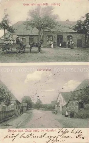 AK / Ansichtskarte Osterwald Neustadt Wunstorf Niedersachsen Geschaeftshaus Luehring Dorfstrasse
