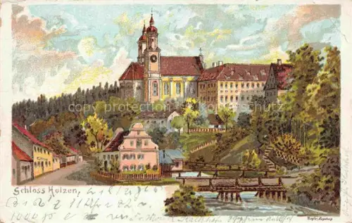 AK / Ansichtskarte Essenbach Niederbayern Landshut Bayern Schloss Holzen