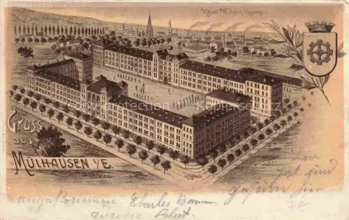 AK / Ansichtskarte Muelhausen Elsass Kaiser Wilhelm Kaserne