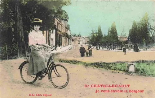 AK / Ansichtskarte Chatellerault 86 Vienne Je vous envoie le bonjour