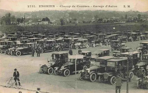 AK / Ansichtskarte Enghien-les-Bains SARCELLES 95 Val-d Oise Champ de Courses Garage d'Autos
