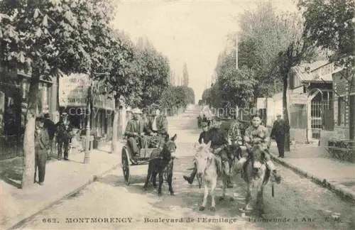 AK / Ansichtskarte Montmorency  Sarcelles 95 Val-d Oise Boulevard de l'Ermitage Promenade a Ane