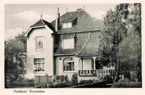 AK / Ansichtskarte Nordenham Wesermarsch Niedersachsen Parkhotel
