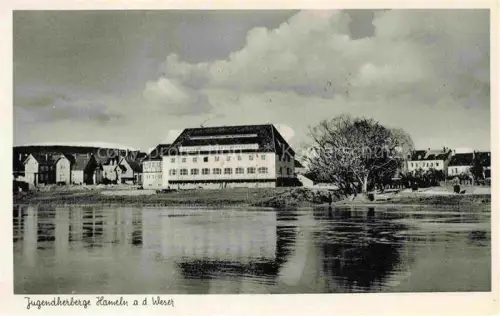 AK / Ansichtskarte HAMELN Weser Jugendherberge an der Weser