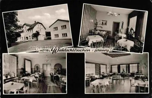 AK / Ansichtskarte Schleswig Schlei Erfde Schleswig-Holstein Hotel Waldschloesschen Restaurant