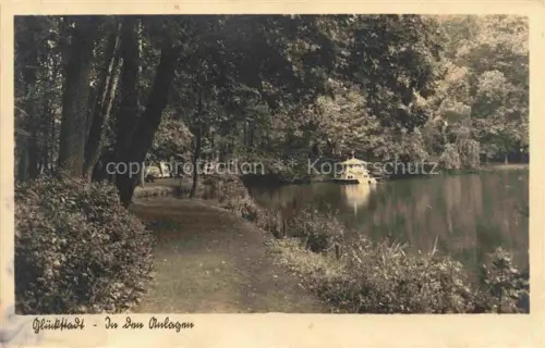 AK / Ansichtskarte Glueckstadt Steinburg Schleswig-Holstein Partie in den Anlagen Park Schwanenteich