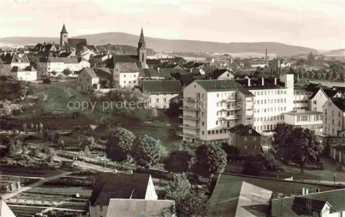 AK / Ansichtskarte Huenfeld Fulda Hessen Stadtpanorama Blick von Nord-Osten Das Tor zur Rhoen