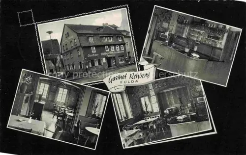 AK / Ansichtskarte FULDA Hessen Gasthof Rehberg Gastraum Theke
