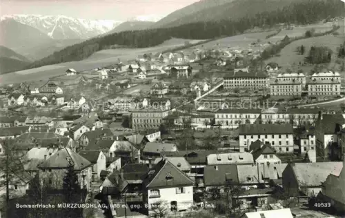 AK / Ansichtskarte Muerzzuschlag Steiermark AT Panorama Blick gegen Schneealpe Sommerfrische