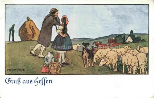 AK / Ansichtskarte Gruss aus Hessen Landwirtschaft Lauterbach H. Nr. 127 
